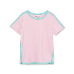 Girls Short Sleeve Active Curved Hem Tee