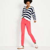 Women's High Rise Slimming 5 Pocket Chino Slim Leg Pants