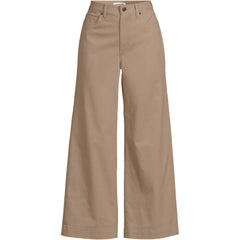 Women's Petite Knockabout Chino High Rise 5 Pocket Wide Leg Crop Pants