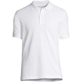 School Uniform Men's Short Sleeve Tailored Banded Mesh Polo Shirt