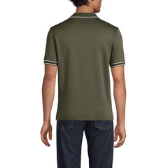 Men's Short Sleeve Tipped Welt Pocket Performance Supima Polo