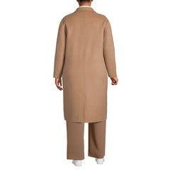Women's Plus Size Wool Blend Top Coat