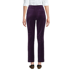 Women's Velvet High Rise Pintuck Pencil Ankle Pants