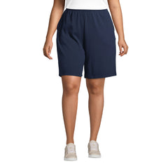 Women's Plus Size Sport Knit High Rise Shorts