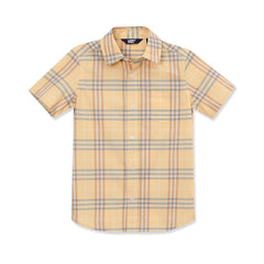 Boys Short Sleeve Poplin Camp Shirt
