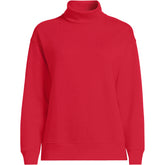 Women's Plus Size Long Sleeve Serious Sweats Mock Neck Sweatshirt