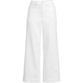 Women's Plus Size Denim High Rise Wide Leg Crop Jeans