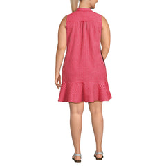 Women's Plus Size Seersucker Tennis Dress