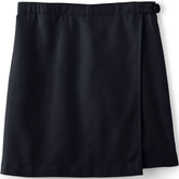 Girls Solid A Line Tab Skort Top of Knee