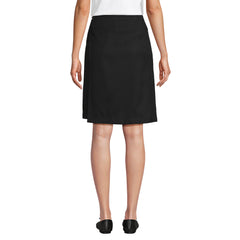 Women's Solid A Line Tab Skort Top of Knee