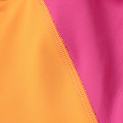 Girls Chlorine Resistant Short Sleeve Crew Neck Swim Rash Guard