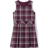 Girls Plaid Jumper Top of Knee