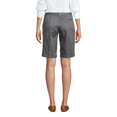 Women's Plain Front Blend Chino Shorts