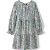 Girls Long Sleeve Tiered Knit Dress