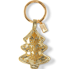 Metallic Embroidered Tree Bag Charm