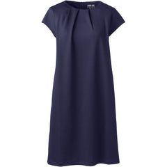 Women's Petite Short Sleeve Ponte Dress