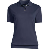 Women's Short Sleeve Banded Bottom Polo Shirt
