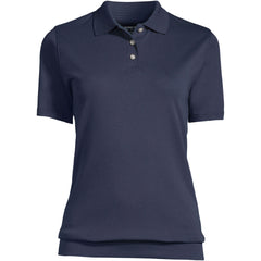 Women's Short Sleeve Banded Bottom Polo Shirt