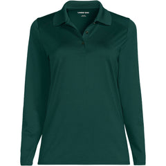School Uniform Women's Long Sleeve Feminine Fit Rapid Dry Polo Shirt