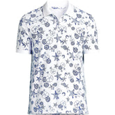 Men's Tall Short Sleeve Pique Printed Polo