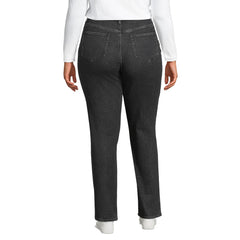Women's Plus Size Recycled Denim High Rise Straight Leg Jeans