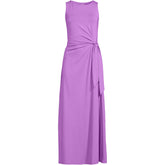 Women's Tall Cotton Modal Sleeveless Tie Waist Maxi Dress