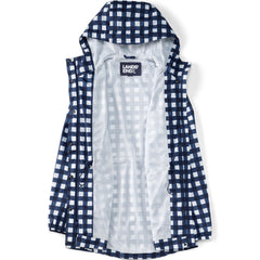 Women's Print Waterproof Hooded Packable Raincoat