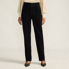 Women's Tall Corduroy High Rise Rail Straight Leg Pants