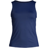 Women's Mastectomy High Neck UPF 50 Sun Protection Modest Tankini Swimsuit Top