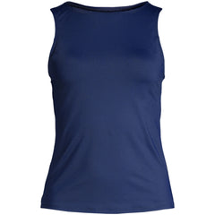 Women's Mastectomy High Neck UPF 50 Sun Protection Modest Tankini Swimsuit Top