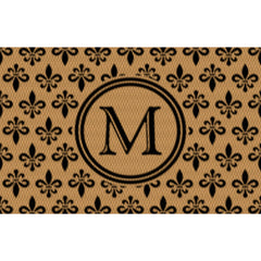 Matterly Neighburly Monogrammed Doormat Fleur Field