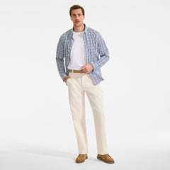 Men's Tall Long Sleeve Tailored Fit Travel Kit Shirt