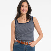 Women's Micro Rib Square Neck Tank
