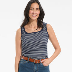 Women's Micro Rib Square Neck Tank