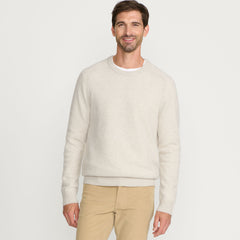 Men's Tall Long Sleeve Lambswool Crewneck Sweater