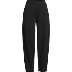 Women's Petite Sport Knit High Rise Barrel Ankle Pants