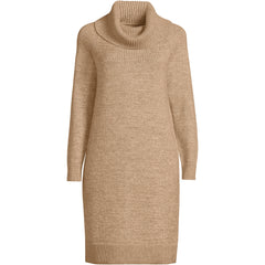 Women's Cozy Lofty Cowl Neck Sweater Dress