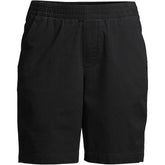 Women's Mid Rise Elastic Waist Pull On 10" Chino Bermuda Shorts