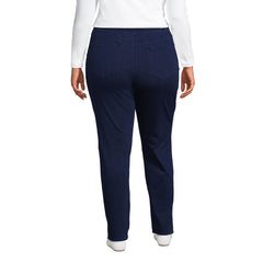 Women's Plus Size Starfish High Rise Knit Denim Straight Jeans