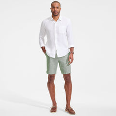 Men's 9" Linen Blend Pull On Deck Short