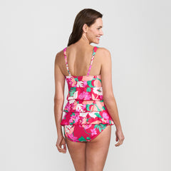 Women's Ruffle Fauxkini One Piece Swimsuit