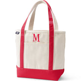 Pre-Monogrammed Letter M Canvas Tote Bag