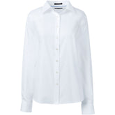 School Uniform Women's Petite Long Sleeve No Iron Pinpoint Shirt