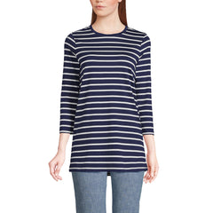 Women's Tall 3/4 Sleeve Cotton Supima Tunic