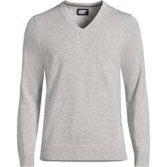 Men's Big and Tall Fine Gauge Cotton V Neck Sweater