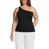 Women's Plus Size Slender One Shoulder Top
