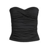 Women's Plus Size Bandeau Tankini Swimsuit Top