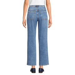 Women's Denim High Rise Utility Cargo Ankle Jeans