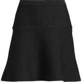 Women's Fine Gauge Cotton Sweater Above the Knee Circle Skirt