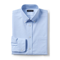 Men's Long Sleeve Solid Oxford Dress Shirt